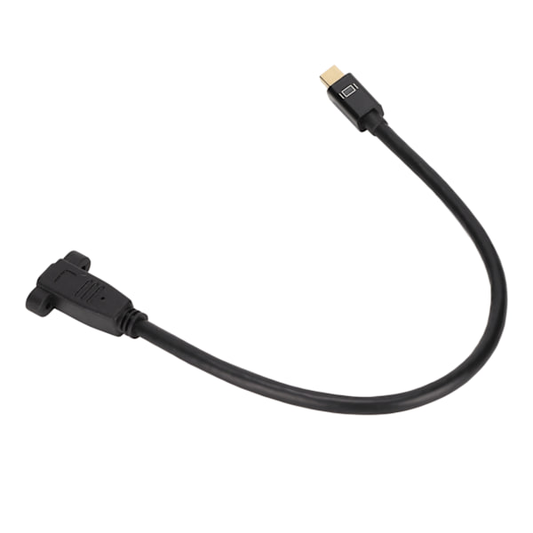 Mini DisplayPort-kabel Liten bærbar 4K MiniDP hunn-til-hann-testforlengelseskabel for datamaskin med festeskruehull