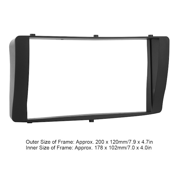 Bilradio Fascia Dash Panel 2 Din Ramme Trim Kit Passer til BYD F3 2005-2019