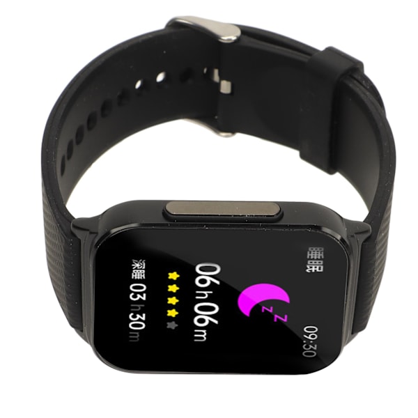 Blodsockermätare Smartwatch 1,83 tum färgskärm IP67 Vattentät Temperatur Hjärtfrekvens Blodsockerövervakning Sport Smartwatch för män kvinnor Svart
