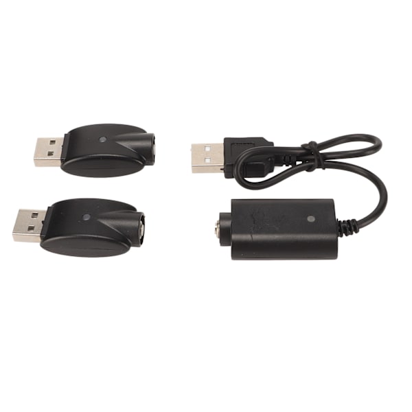 Smart USB-oplader til USB-adapter med LED-indikator Intelligent overopladningsbeskyttelse Sort