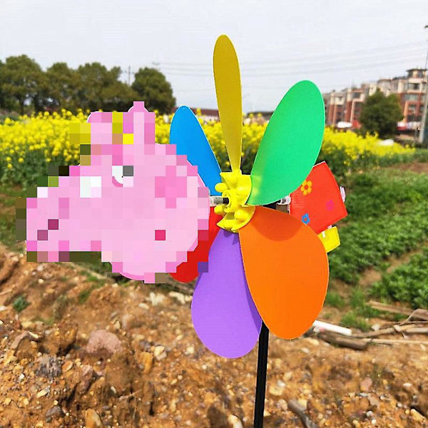 Farverig Vindmølle Kunst Sæt til Børn 2-4 År - DIY Mosaik Håndværk til Tidlig Læring & Håndlavet Sjov