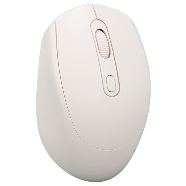 Trådlös mus 2.4G Ljudlös 500mAh Uppladdningsbar 10m Avstånd Justerbar DPI Ergonomisk Design Datormöss Vit