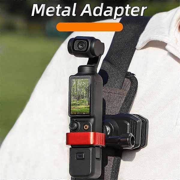 Til POCKET3 Metal Adapter Kamera Fast Rammebeslag, Sort