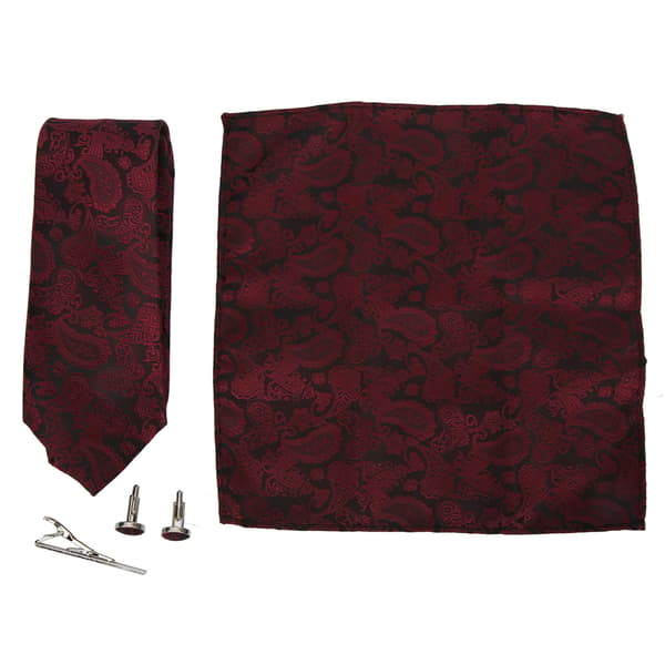 6 st herrslipsar set klassisk mångsidig affärsklädsel bröllop herrslips ficknäsduk manschettknappar slipsnål presentförpackning set