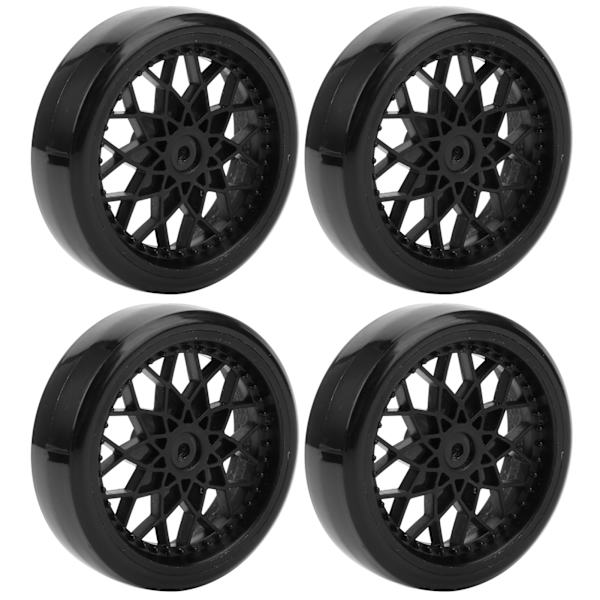 4 stk. RC Micro Truck Plastdæk Tilbehør til WPL D12 Modelbil Opgraderingsdele sort