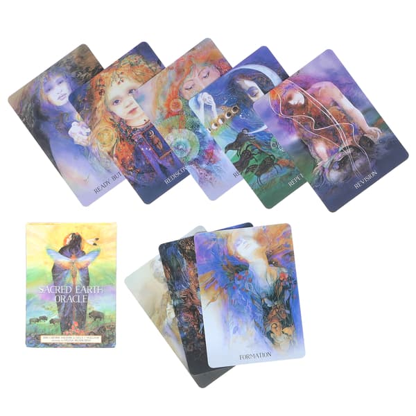 Scared Earth belagte papir-tarotkort spådomskort interaksjonsbrettspillkort