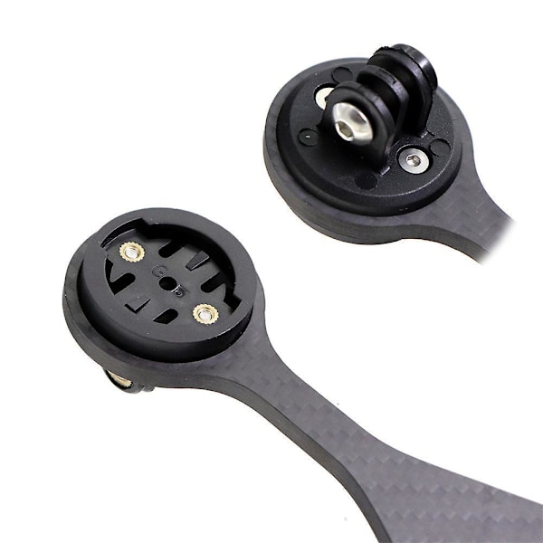 Kolfiber Cykelstyre Datorfäste F12 för Garmin Cateye
