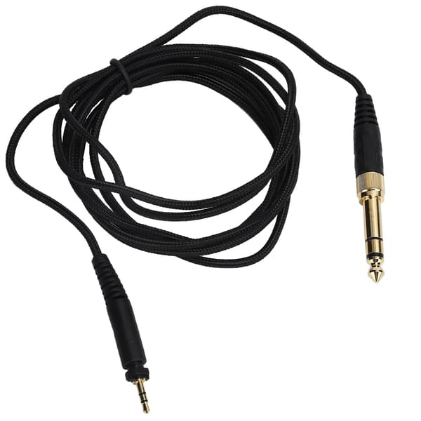2m Hovedtelefon Audio Kabel Headset Ledning Erstatningsdel til Philips SHP9000 Sort