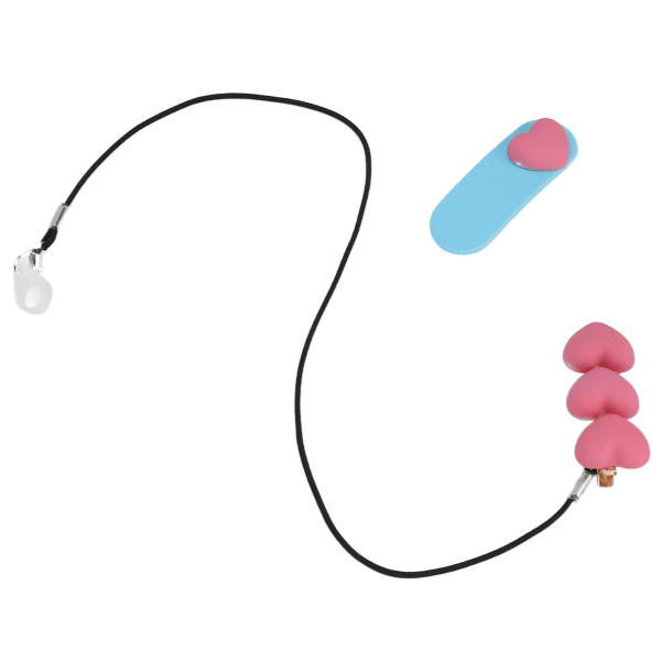 Ruusunpunainen sydämenmuotoinen kuulolaitteen pidike Kannettava söpö BTE-kuulolaitenauha lapsille