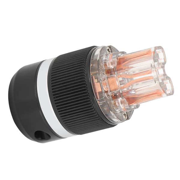 Monosaudio Strømplugg Transparent Ren Kobber Lydkontakt Strømplugg 100‑250VF101 (Hunn)