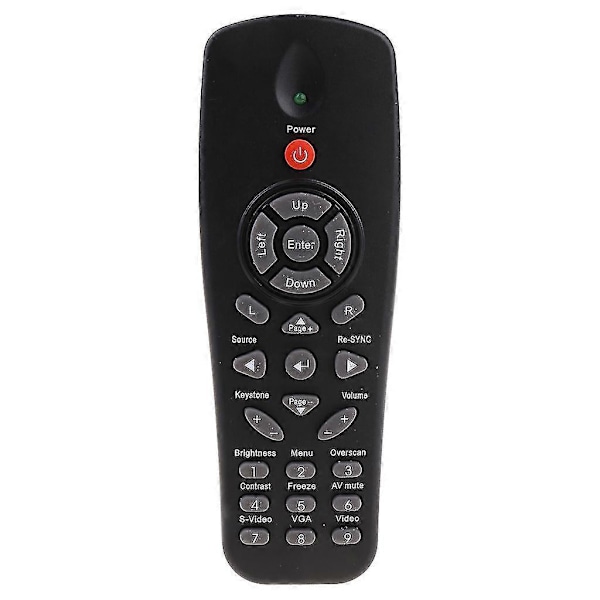 Optoma-projektorin kaukosäätimen korvaava ohjain, yhteensopiva malleille Ds322 Ds317 Ds316 Ds219 Ds216 Ds211 Ds306 Ds671 Es530 Es529 Es521 Es522 Es52