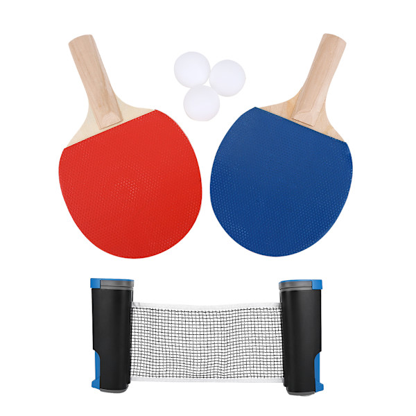 Bærbar bordtennisnettsett med metallklemmepinner Ping Pong Ball Net Tilbehør