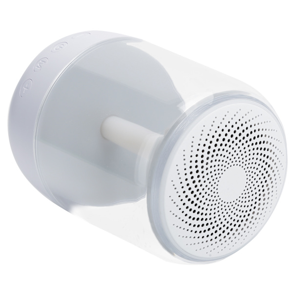 Langaton Bluetooth 5.0 -kaiutin HIFI-stereolla ja LED-värivaloilla 5W basso 360° ympäröivä ääni Valkoinen