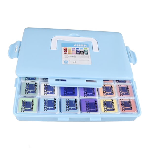 24 färger gouachefärg set 30 ml varje gelékopp design gouachefärg för nybörjare studenter konstnärer för canvas akvarellpapper