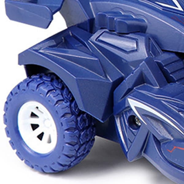 Dinosaur Transforming Car Realistisk Deformation Tröghets Scooter Småbarn Barn Leksak Present Blå