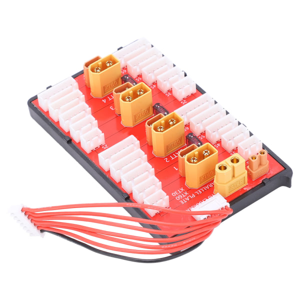 XT60+XT30 2 i 1 parallelt ladebrett støtter 4 pakker 2S6S Lipo-batteri for RC-modeller Reservedel