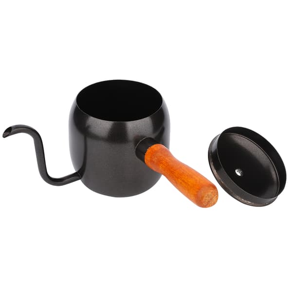 Husholdningskaffekande i rustfrit stål Kaffedrypkande Tekande Lang tudkedel 500mlSort 500ml
