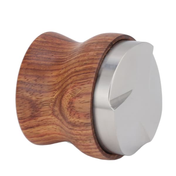 Kaffedistributør i rustfritt stål, rosentre, kaffetamper, nivellerer for kaffetilbehør 53 mm / 2,1 tommer