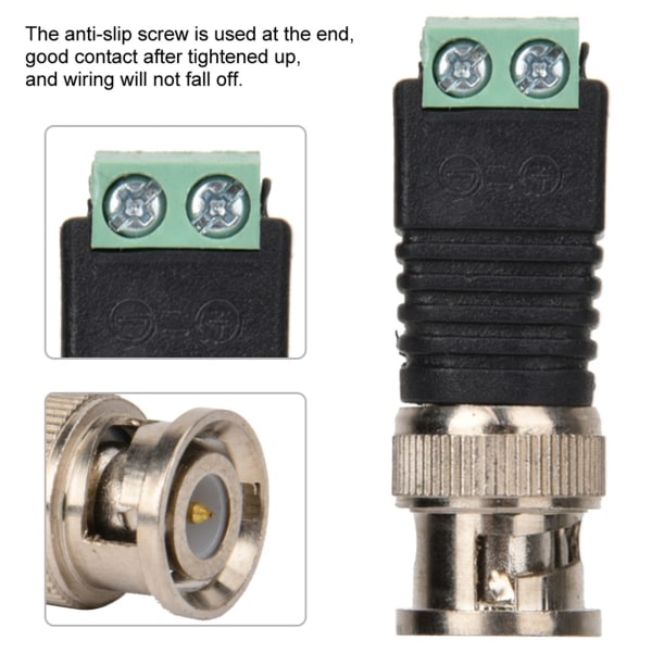 BNC Hannkontakt Video Balun Adapter