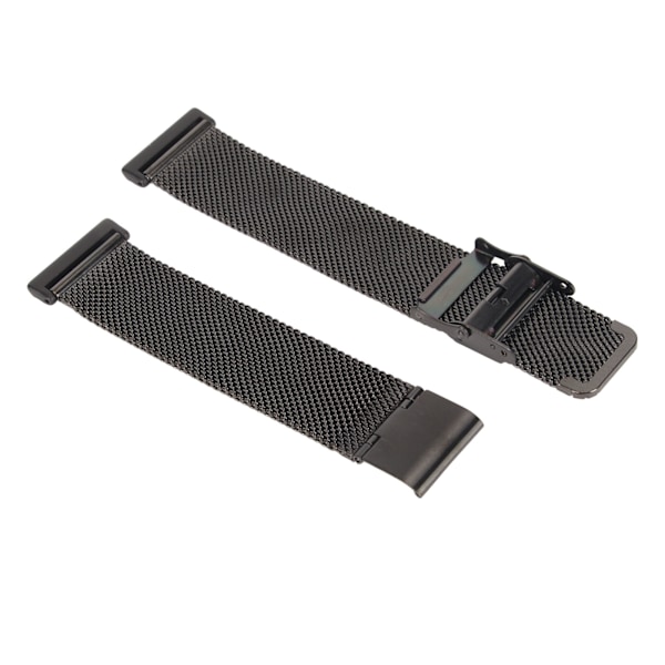 Justerbart armbånd i rustfritt stål med metallspenne for Huawei Watch Fit 2, svart