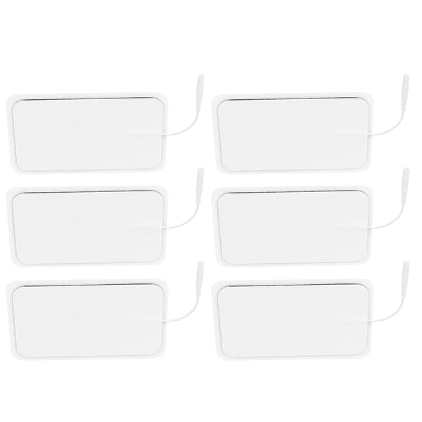 6 stk. Gjenbrukbare Tens Pads Ikke-irriterende Erstatningselektrodepatcher for Elektroterapi