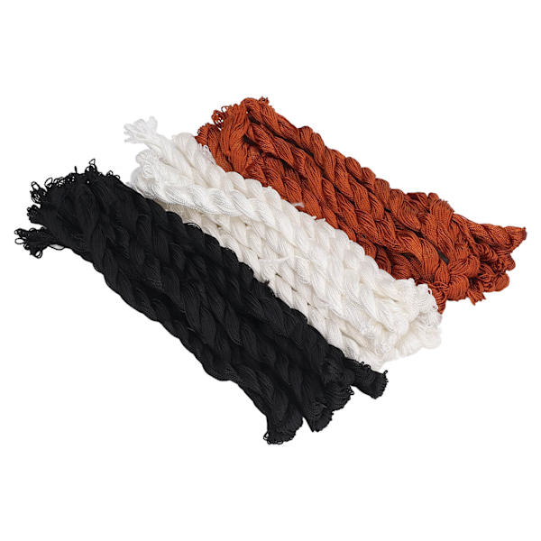 30 st Nylon Svart Vit Brun Bärbar DIY Praktisk sömnad Nylon för läderskosulor