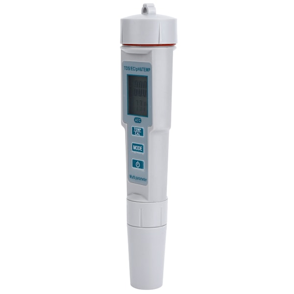 4 i 1 PH TDS EC Temp Test Pen Digital Vannkvalitetstester Meter for Drikkevann Svømmebasseng