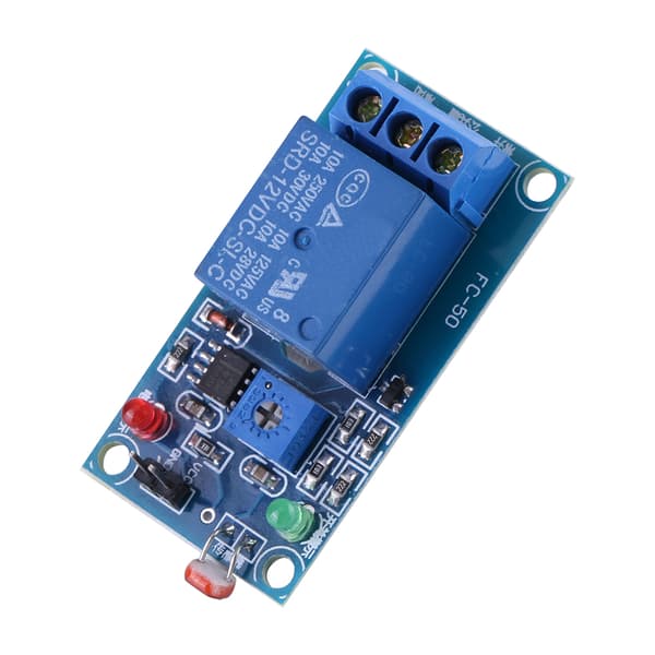 12V Stabil LDR Fotomotståndsrelämodul Kontroller Ljussensorbrytare