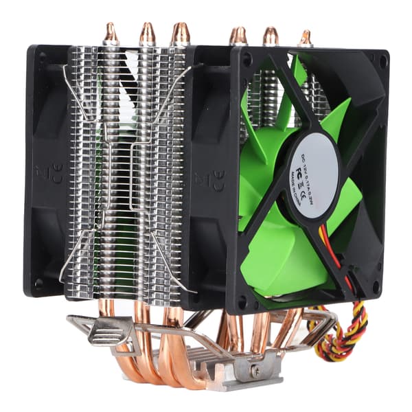 CPU-blæser 4 varmerør 90 mm 3-benet støjfri Plug and Play hurtig varmeafledning Computer CPU-køleblæsere Dobbelt blæser