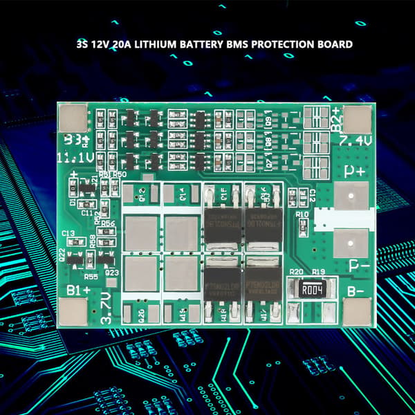 3S 12V 20A Litium Batteri Beskyttelseskort Presisjon BMS PCB Kort