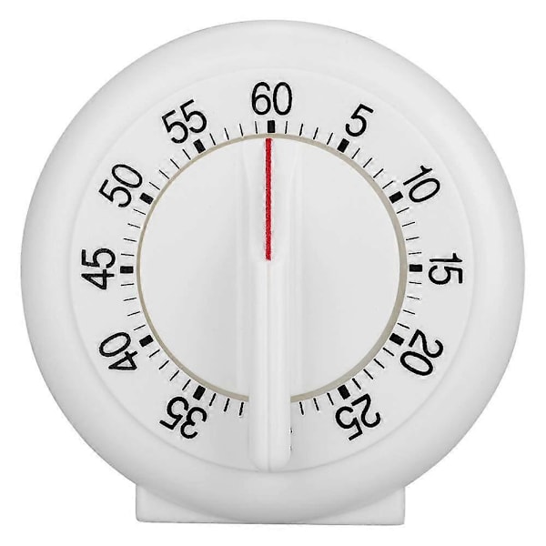 60 Minuter Rund Form Timer Kök Mekanisk Räknare Alarm