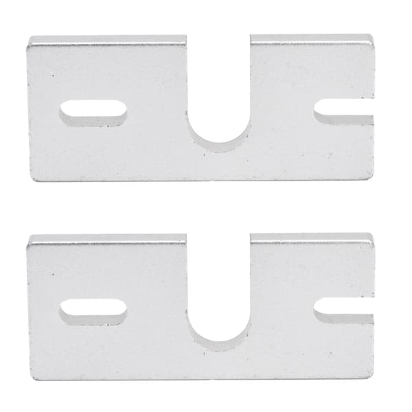 2 st Varm Ände Fast Platta Fäste Aluminiumlegering Rektangulär för Reprap V6 3D-skrivare