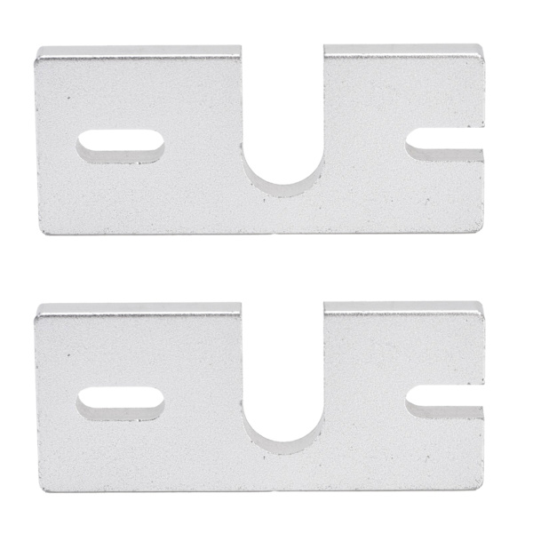 2 stk. Hot End Fikseringsplate Feste Aluminiumlegering Rektangulær for Reprap V6 3D-skriver