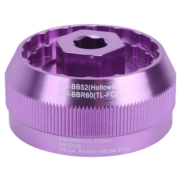 ZTTO Bike 5 in 1 Multifunction for BB9000 BBR60 BSA30 FSA386 Bottom Bracket Cup Tool BBT2purple