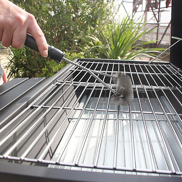 12\" Triangulær BBQ Grillrengjøringsbørste i ståltråd