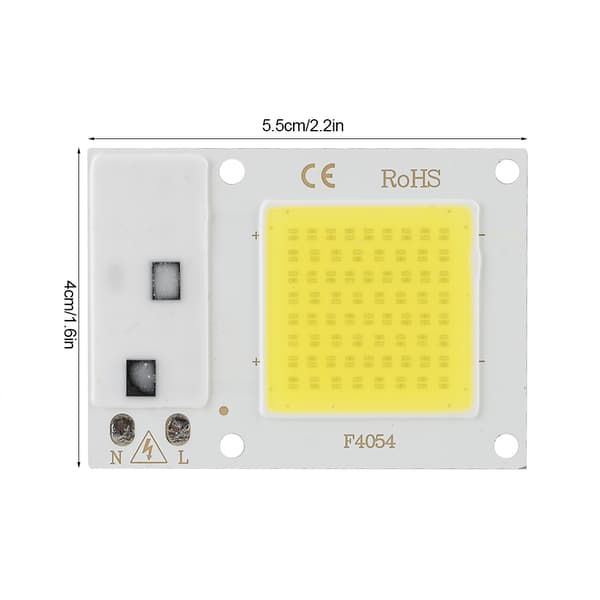 20W 220V høyspent COB lyskilde høyeffekts LED-chip lystilbehør kaldhvit
