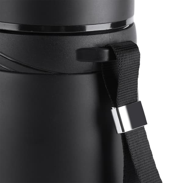 1 stk. 900 ml Termokop i rustfrit stål til vand, te, kaffe, rejseflaske (sort)