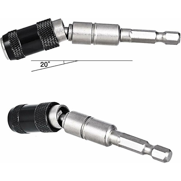 Magnetisk Skruetrækker Bit Holder 1/4\" Hex Skaft Hurtig Udskiftning Borebit Forlængersæt Hurtig Udskiftning Forlænger Chuck Adapter til Skruer, Møtrikker, Borebit