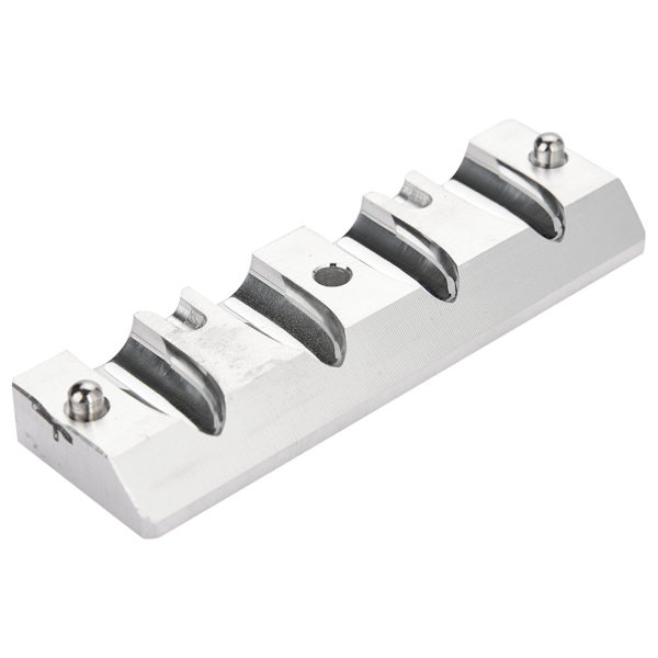 4 hulrum DIY læbestiftform læbepomadefremstiller i aluminiumslegering (engangsbrug)