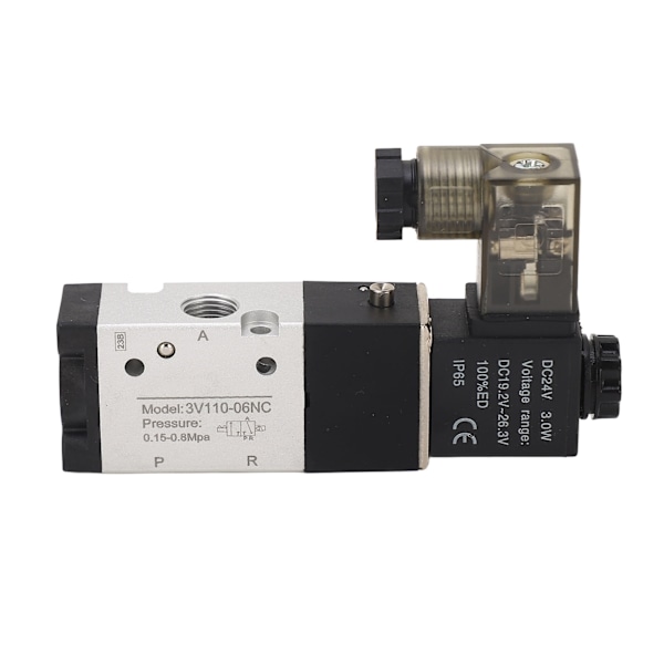 Pneumatisk magnetventil Elektrisk luftbrytare 1/8in NPT 2 Position 3 Väg DC 24V för styrning