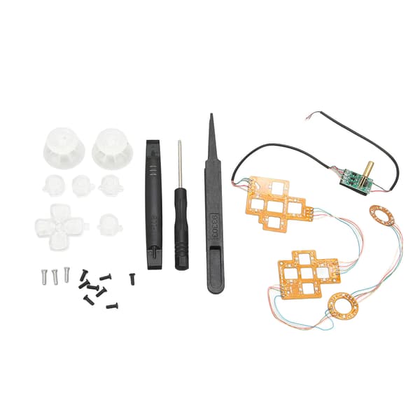 Ansigtsknapper LED-sæt Professionelt DIY LED-belyst knapmodul til PS5-spilcontroller