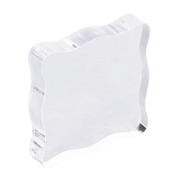 Akryl stempelblokk Akrylhåndtak Buet DIY stempelhåndverk Gummistempel Transparent stempelTL005