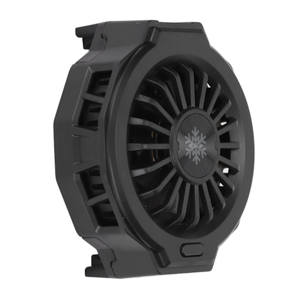 Kännykkäpuhelimen jäähdytin LZF10 Semiconductor Refrigeration Phone Cooling Stand Fan RGB-värikkäällä valolla pelaamiseen (musta perusmalli)