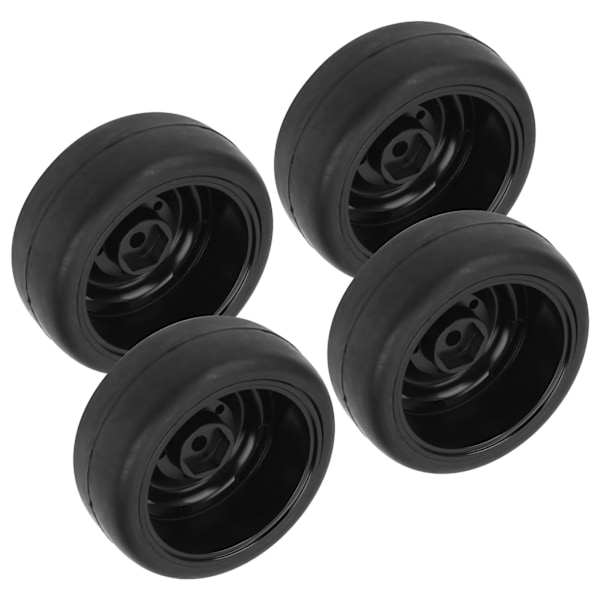 4 st 63MM fjärrkontroll metallhjulnav mjuka däck med adapter för WPL D12 RC-lastbil