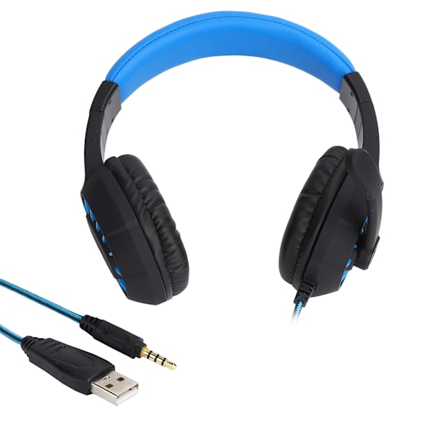 Kablet hovedtelefon PC computer spil stereo lysende headset med mikrofon 20Hz-20KHz