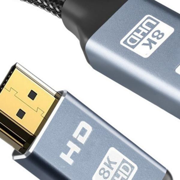 HD Multimedia Interface-kabel 8K forsinkelsesfri HD-video-skærmledning til TV-bærbar computerprojektor 3,3ft forbindelseskabel