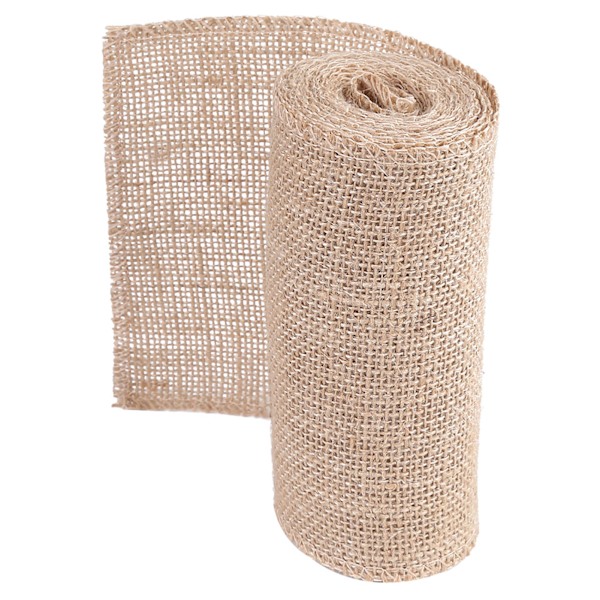 Jute Hessian tyg för att göra julfestprydnader (bredd: 15 cm)