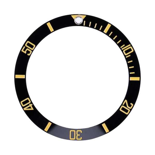 Ny keramisk watch Armbandsur Bezel Insert Loop Ersättningsdelar (guld)
