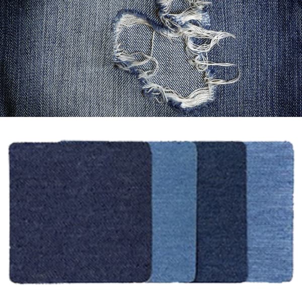 16 stk. denimlapper, der kan klippes, slidstærke denim-strygelapper til tøjbukser
