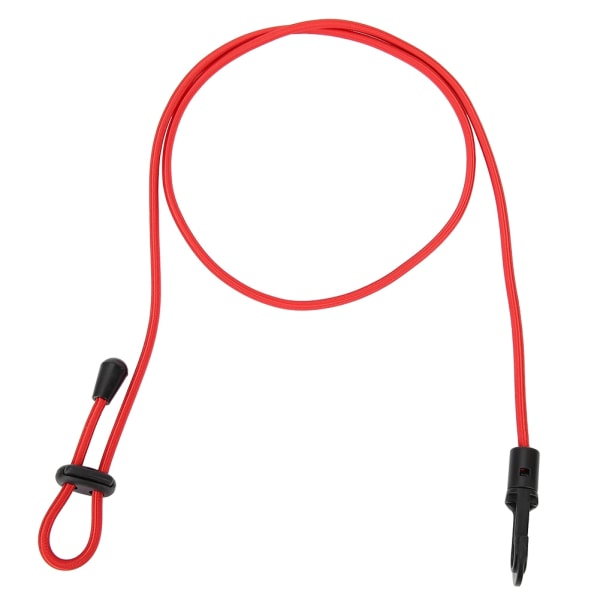 Bærbar udendørs nylon-elastisk paddle-snor til kano-kajak fiskestang (rød)
